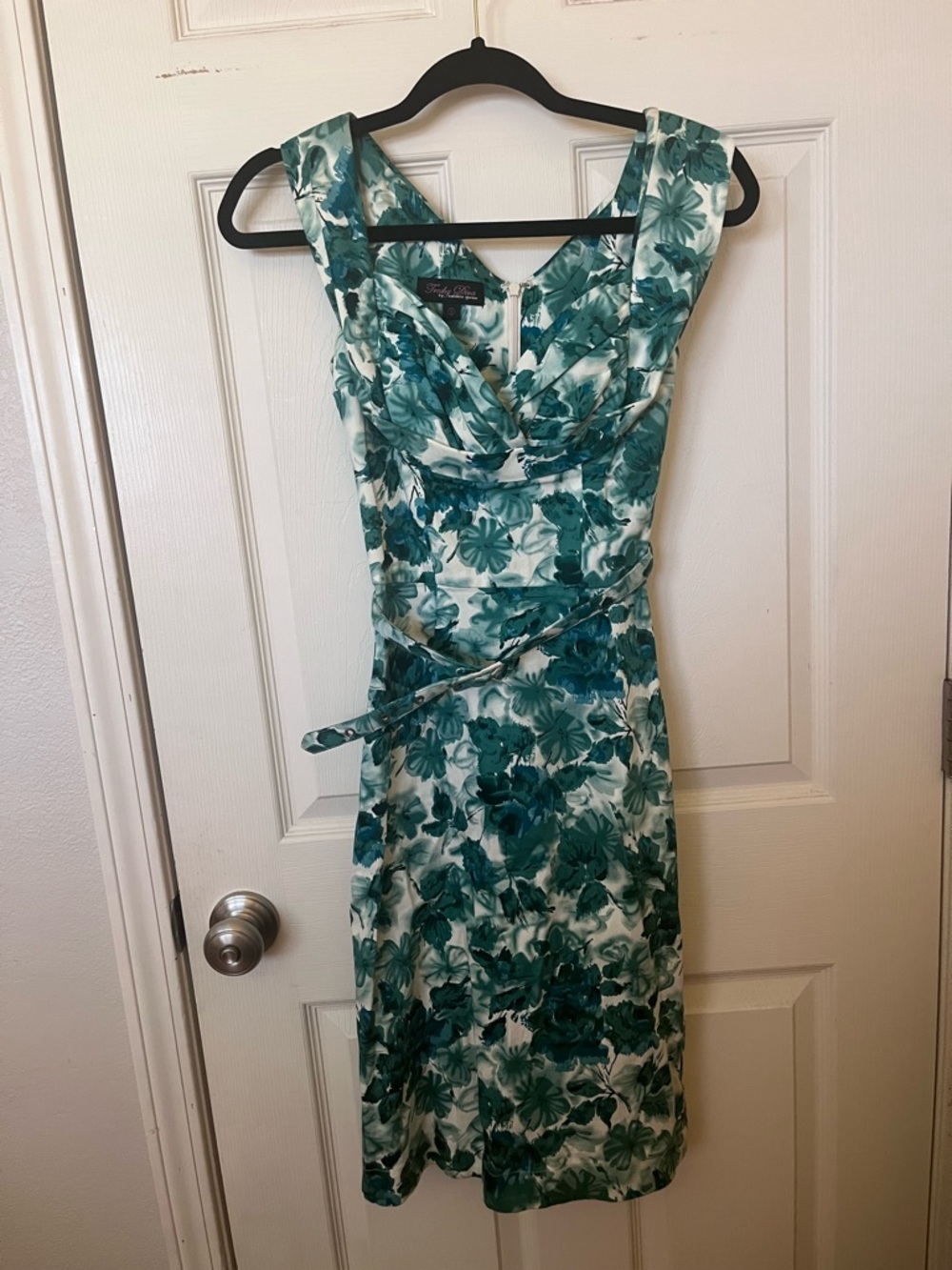 Trashy Diva Honey Child Sleeveless Dress in Jade Watercolor Size 0